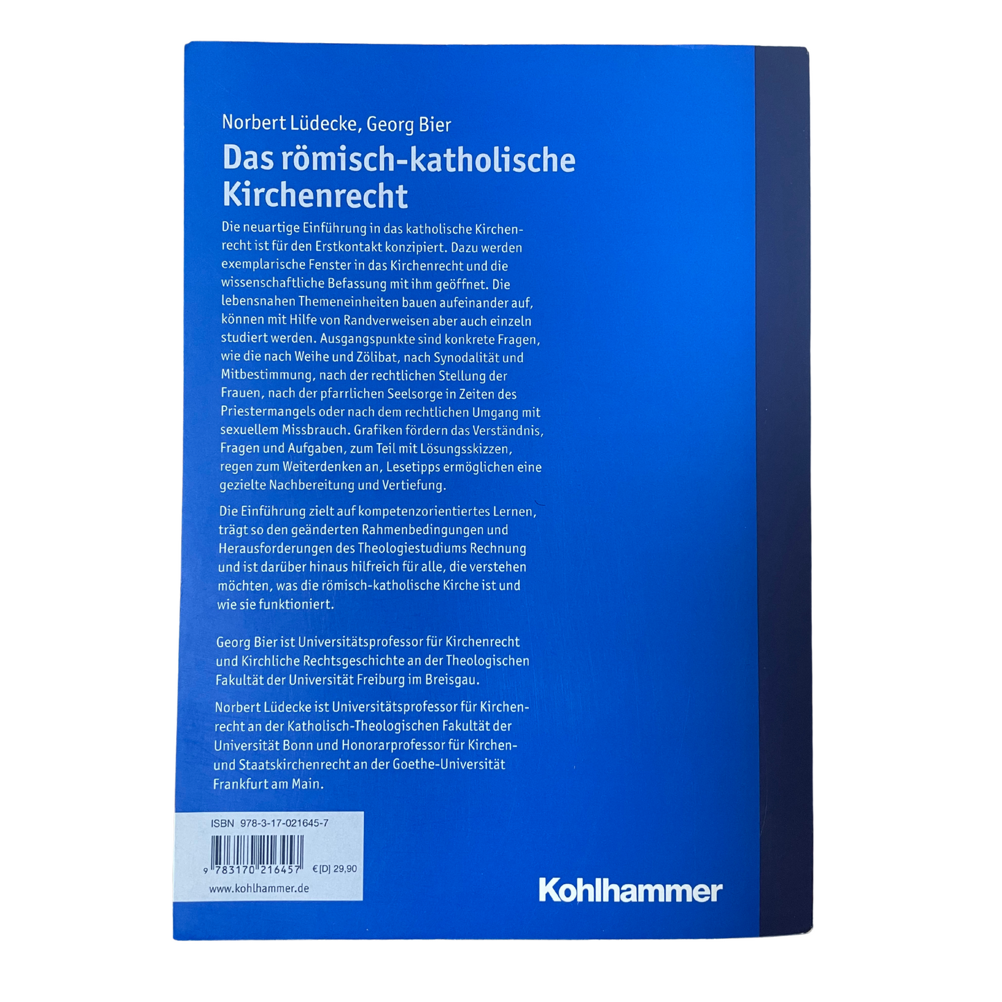 Das römisch-katholische Kirchenrecht | N. Lüdecke, G. Bier
